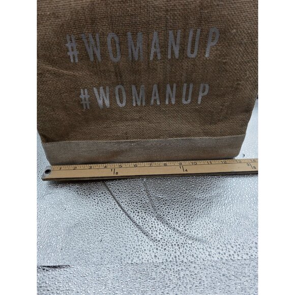 Apolis Global Citizen #WomanUp Burlap Tote Bag NWT - Picture 7 of 9